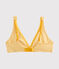 Sujetador triangula de mujer amarillo BOUDOR/blanco MARSHMALLOW