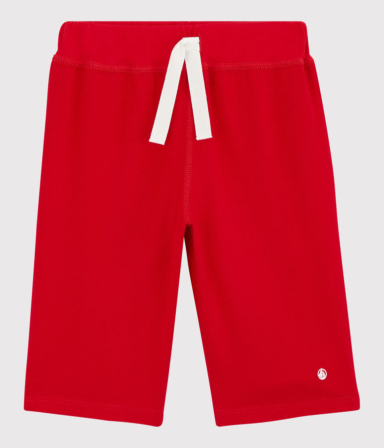 Bermudas de algod&oacute;n de ni&ntilde;o rojo