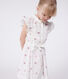 Vestido infantil de algodón sin mangas con corazones