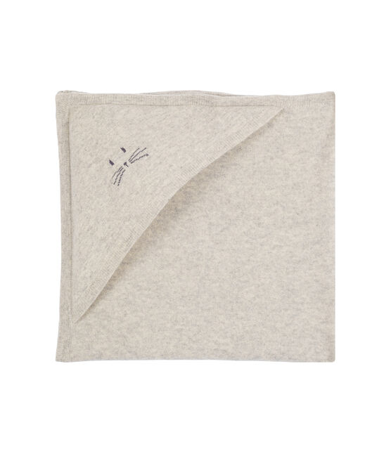 Mantita de cachemira para bebé unisex gris POUSSIERE CHINE
