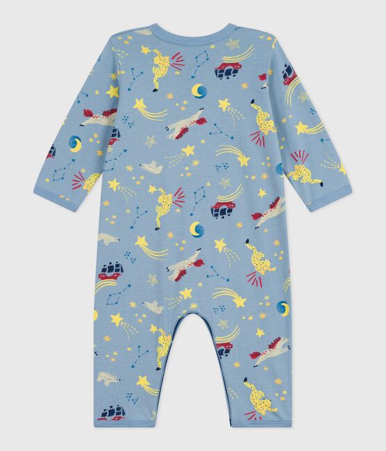 Pijama sin pies de algodón estampado para bebé azul ADRIATIC/ MULTICO