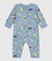 Pijama sin pies de algodón estampado para bebé azul ADRIATIC/ MULTICO