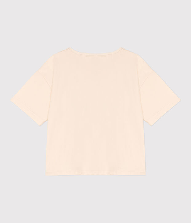 Camiseta La BOXY ancha de algod&oacute;n para mujer crudo