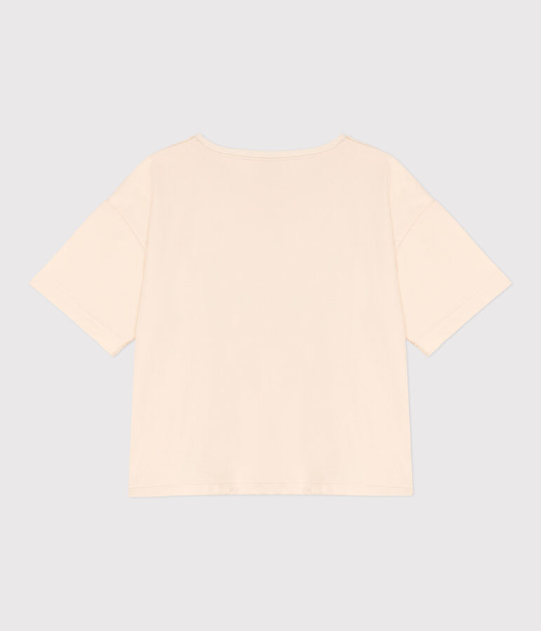 Camiseta La BOXY ancha de algod&oacute;n para mujer crudo