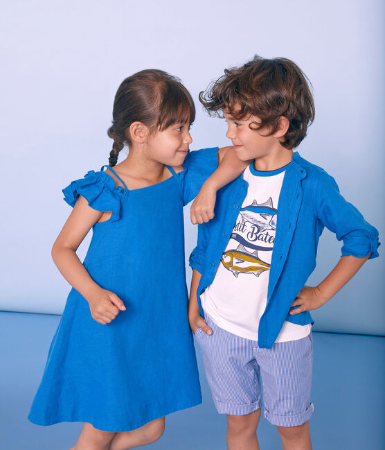 Camisa infantil para niño azul RIYADH