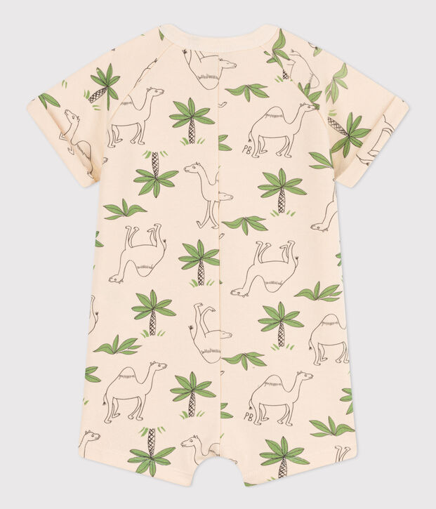 Mono corto estampado de mulet&oacute;n para beb&eacute; crudo/multicolor