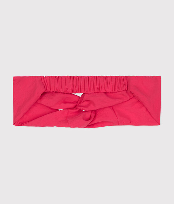 Diadema infantil de tela lisa rosa GLOSS