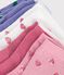 5 pares de calcetines de algod&oacute;n con estampado de corazones para beb&eacute; multicolor