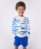 Sudadera infantil de algodón con estampado blanco MARSHMALLOW/blanco MULTICO