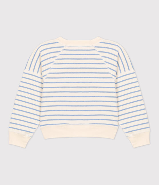 Sudadera de algodón de niña/niño blanco AVALANCHE/ SKY CHINE