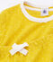 Pijama corto de punto para niña amarillo HONEY/blanco MARSHMALLOW