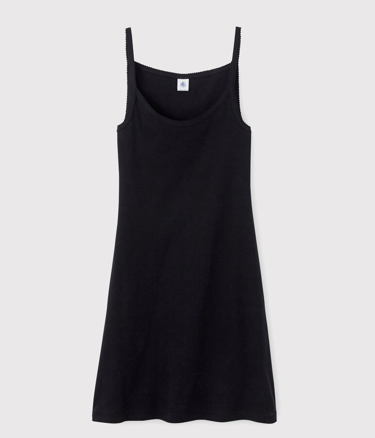 Vestido de tirantes para mujer negro