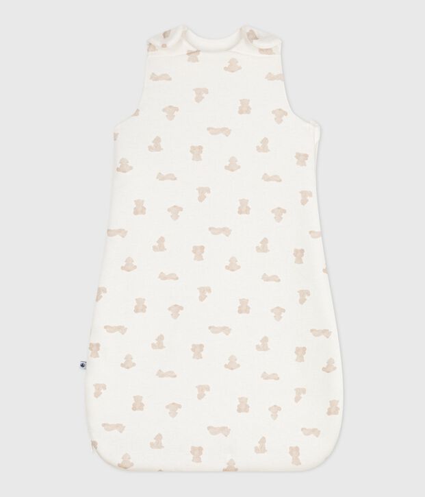 Saco para beb&eacute; de algod&oacute;n con estampado de osos TOG 2 blanco/BRUN