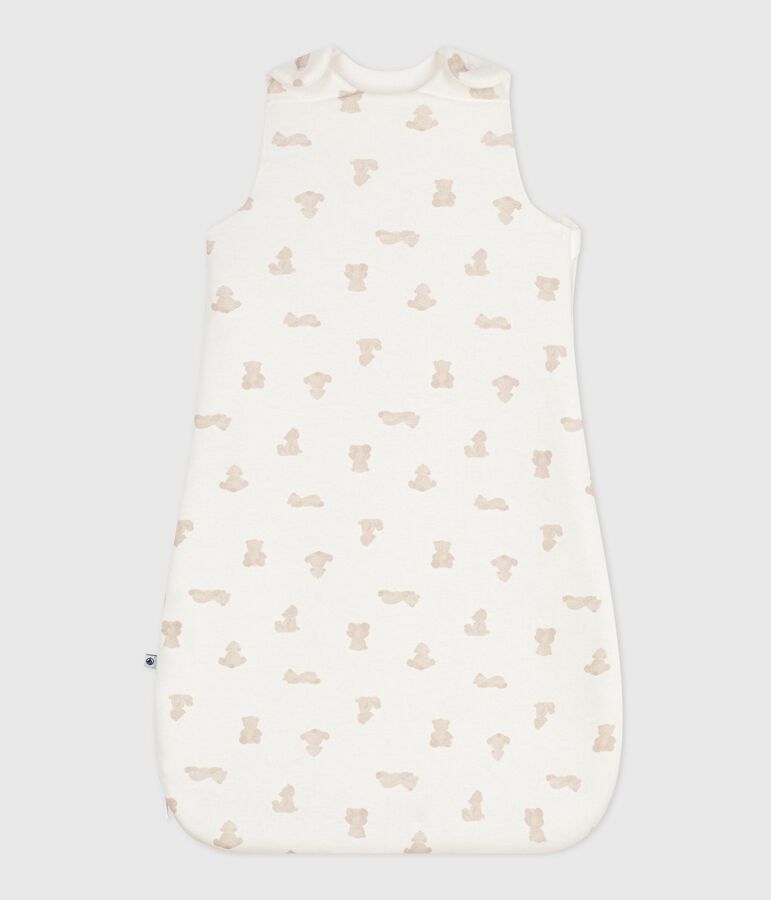 Saco para beb&eacute; de algod&oacute;n con estampado de osos TOG 2 blanco/BRUN