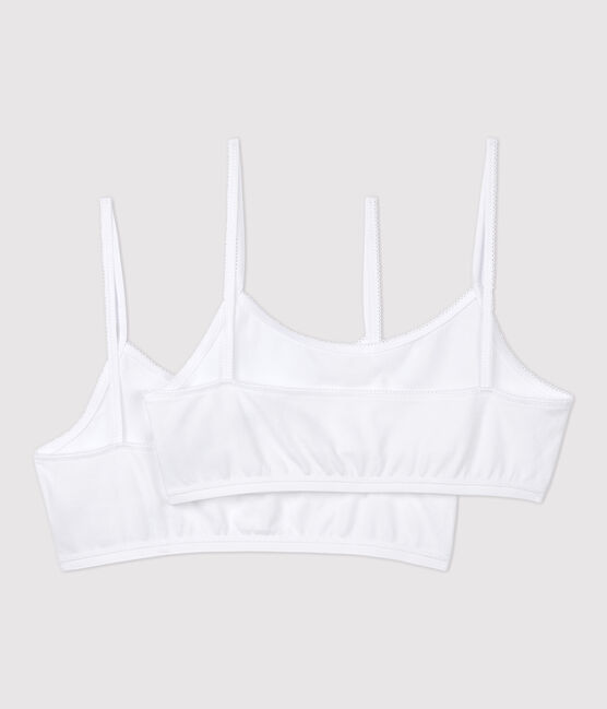 Lote de 2 sujetadores blancos de chica blanco ECUME