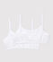 Lote de 2 sujetadores blancos de chica blanco ECUME