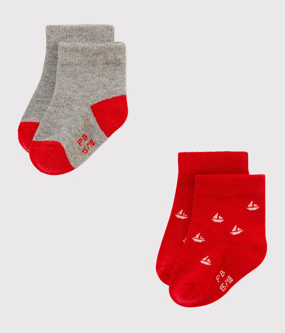 Lote de 2 pares de calcetines para bebé niño variante 2