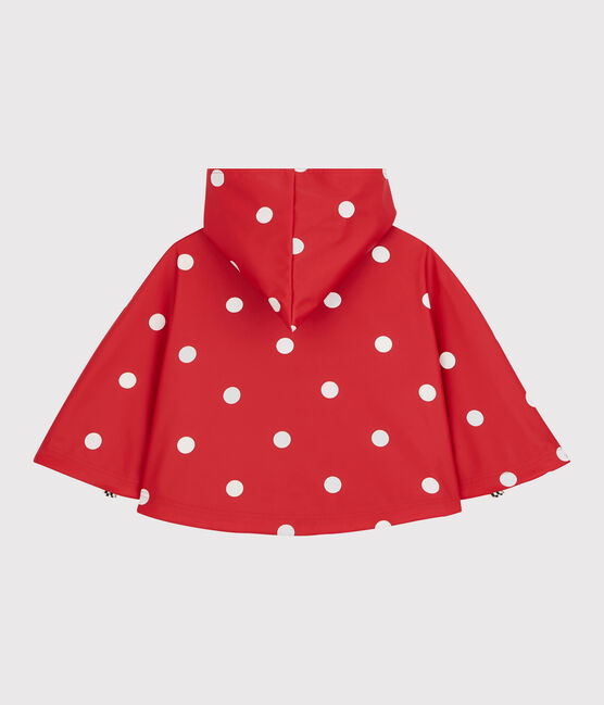 Capa para la lluvia con lunares de bebé rojo TERKUIT/blanco MARSHMALLOW