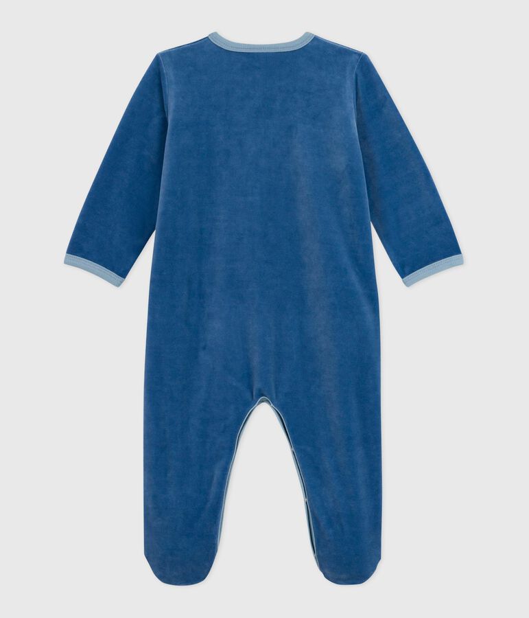 Dors bien en velours b&eacute;b&eacute; azul/multicolor