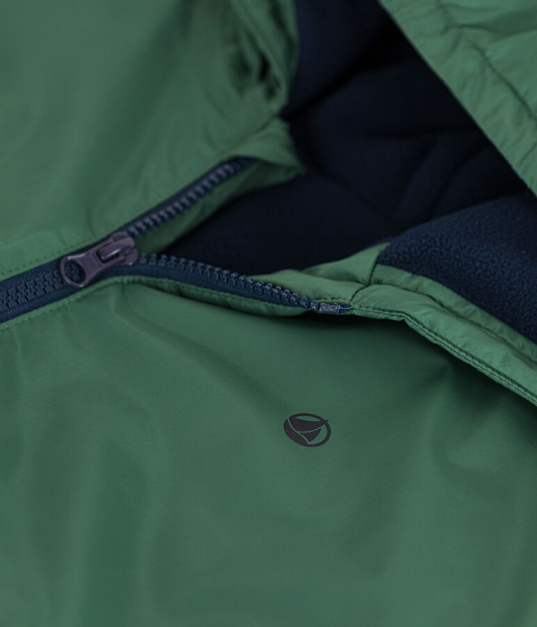 Cortavientos c&aacute;lido de ni&ntilde;o verde