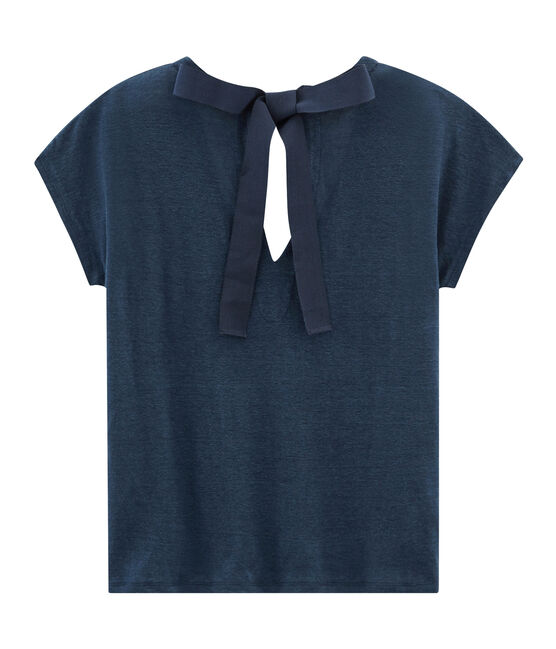 Camiseta manga corta de lino para mujer HADDOCK