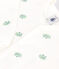 Pijama de algodón con ranas para bebé blanco MARSHMALLOW/blanco MULTICO