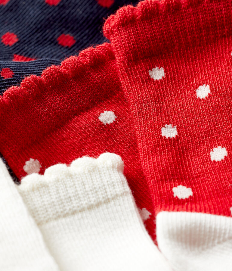 Lote de 3 pares de calcetines para beb&eacute; ni&ntilde;a variante 1