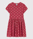 Vestido de algodón estampado para niña