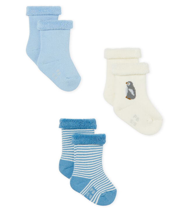 Lote que se compone de 3 pares de calcetines, mullidos y c&oacute;modos. multicolor