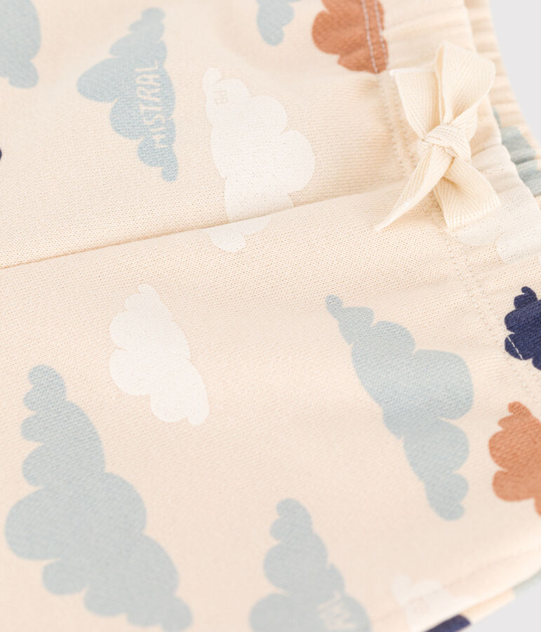 Pantal&oacute;n estampado de mulet&oacute;n para beb&eacute; blanco AVALANCHE/ MULTICO