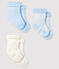 Tres calcetines de bebé de jersey variante 2