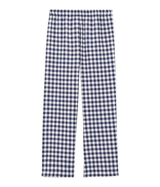 Pantalón de pijama para chico blanco LAIT/azul MEDIEVAL