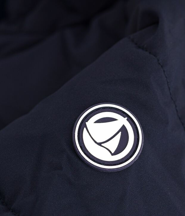 Plum&iacute;fero de poli&eacute;ster liso para beb&eacute; azul