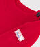 Jersey marinero liso de lana y algodón para bebé rojo POMPEI