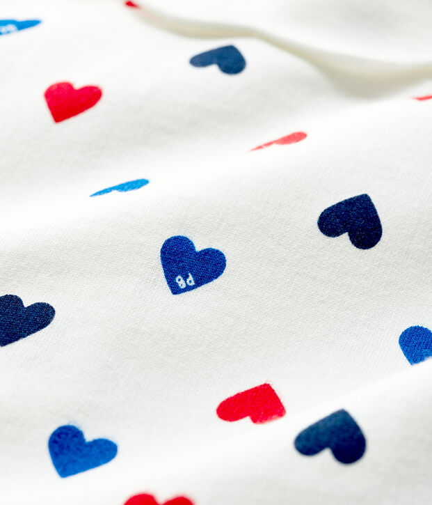 Vestido de manga larga para beb&eacute; ni&ntilde;a blanco/multicolor