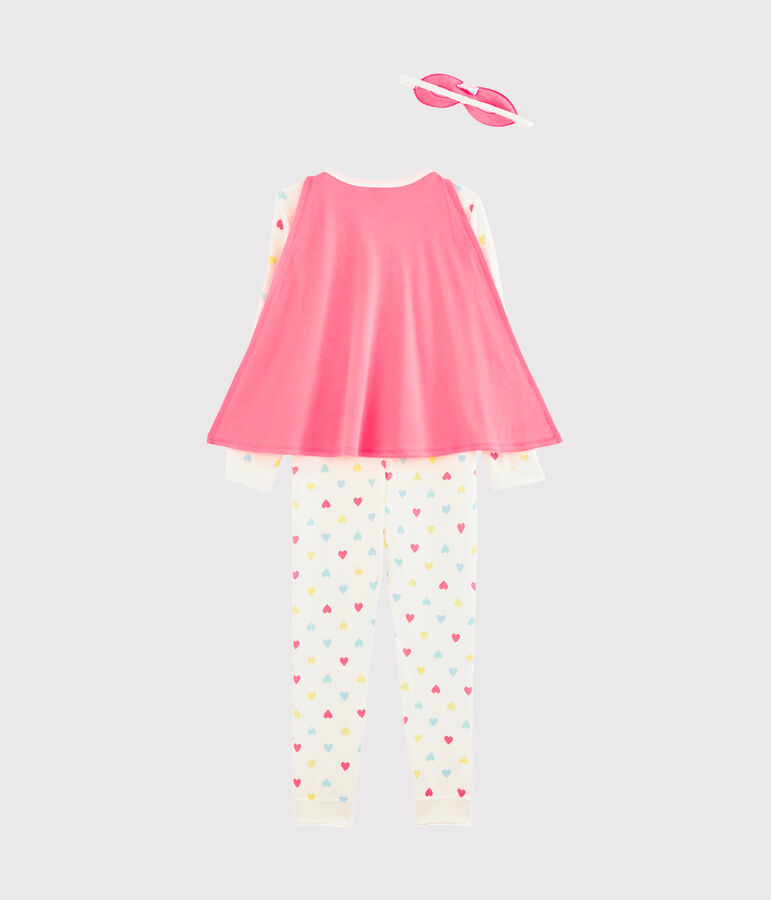 Buzo de disfraz con m&aacute;scara para ni&ntilde;a blanco MARSHMALLOW/blanco MULTICO