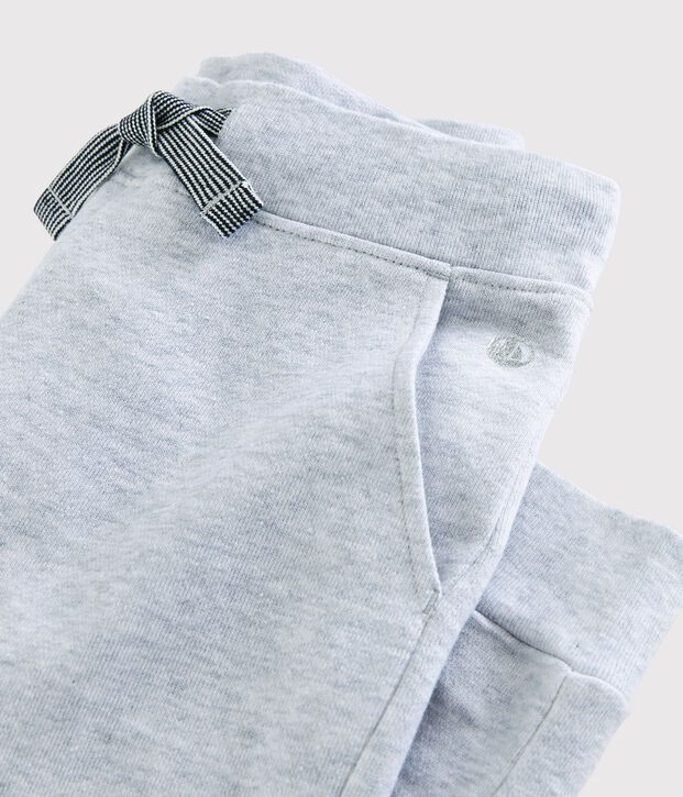 Pantal&oacute;n de ch&aacute;ndal de felpa de ni&ntilde;o gris