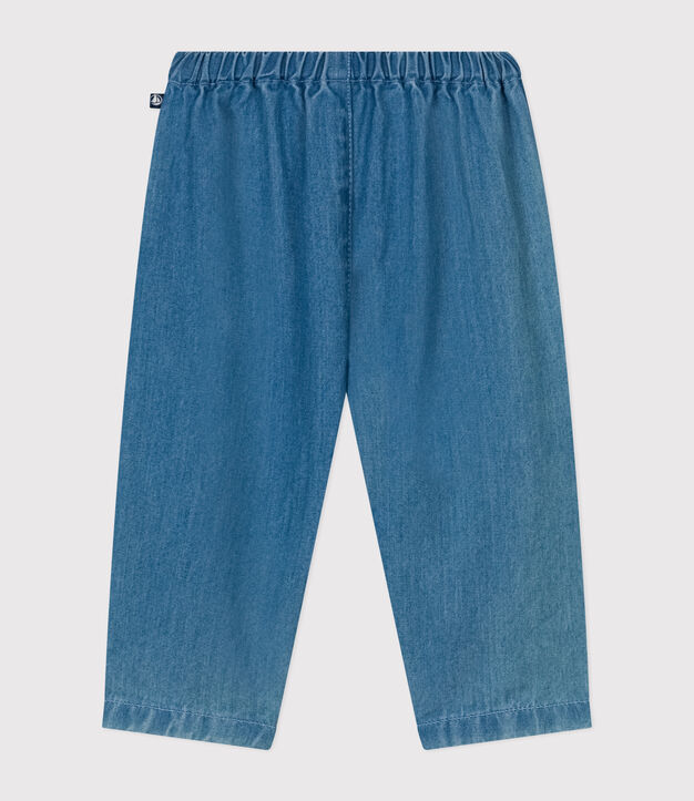 Pantal&oacute;n vaquero ligero para beb&eacute; azul