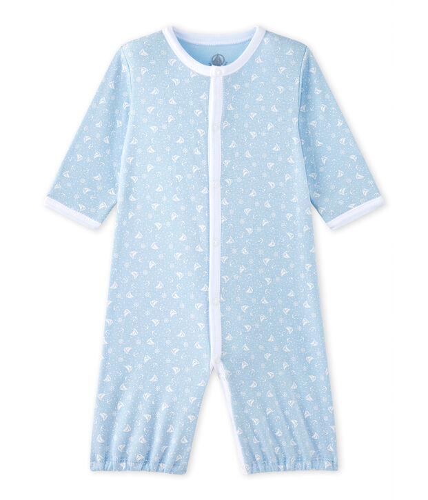 Saco beb&eacute; mixto 2 en 1 azul/blanco