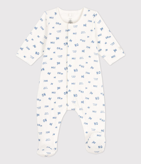 Bodyjama de túbico para bebé blanco MARSHMALLOW/ CREPUSCULE