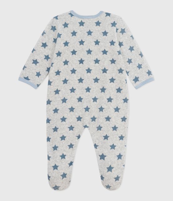 Pijama de terciopelo con estampado de estrellas para bebé BELUGA/ ADRIATIC