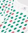 Pijama de algod&oacute;n con estampado abetos para mujer blanco/multicolor