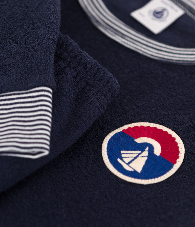 Pijama de rizo para ni&ntilde;o/ni&ntilde;a azul SMOKING