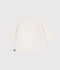 C&aacute;rdigan de algod&oacute;n liso para beb&eacute; (unisex) blanco