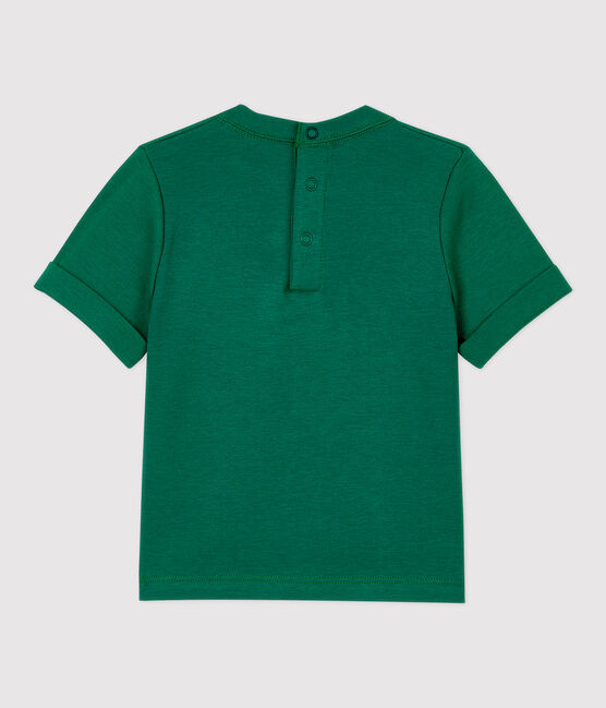 Camiseta de algodón de bebé. verde PIVERT