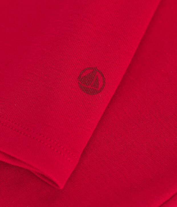 Camiseta Iconique de cuello vuelto de algod&oacute;n para mujer rojo