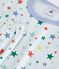 Pijama infantil de algod&oacute;n de manga corta y pierna larga con estampado azul/multicolor