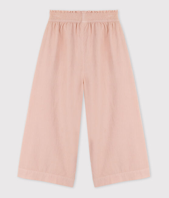 Pantalón ancho de micro pana de niña rosa SALINE
