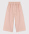 Pantalón ancho de micro pana de niña rosa SALINE
