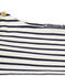 Robe marinière femme en jersey lourd beige COQUILLE/azul SMOKING
